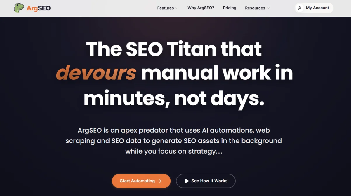 Welcome to ArgSEO: New SEO Automation Software