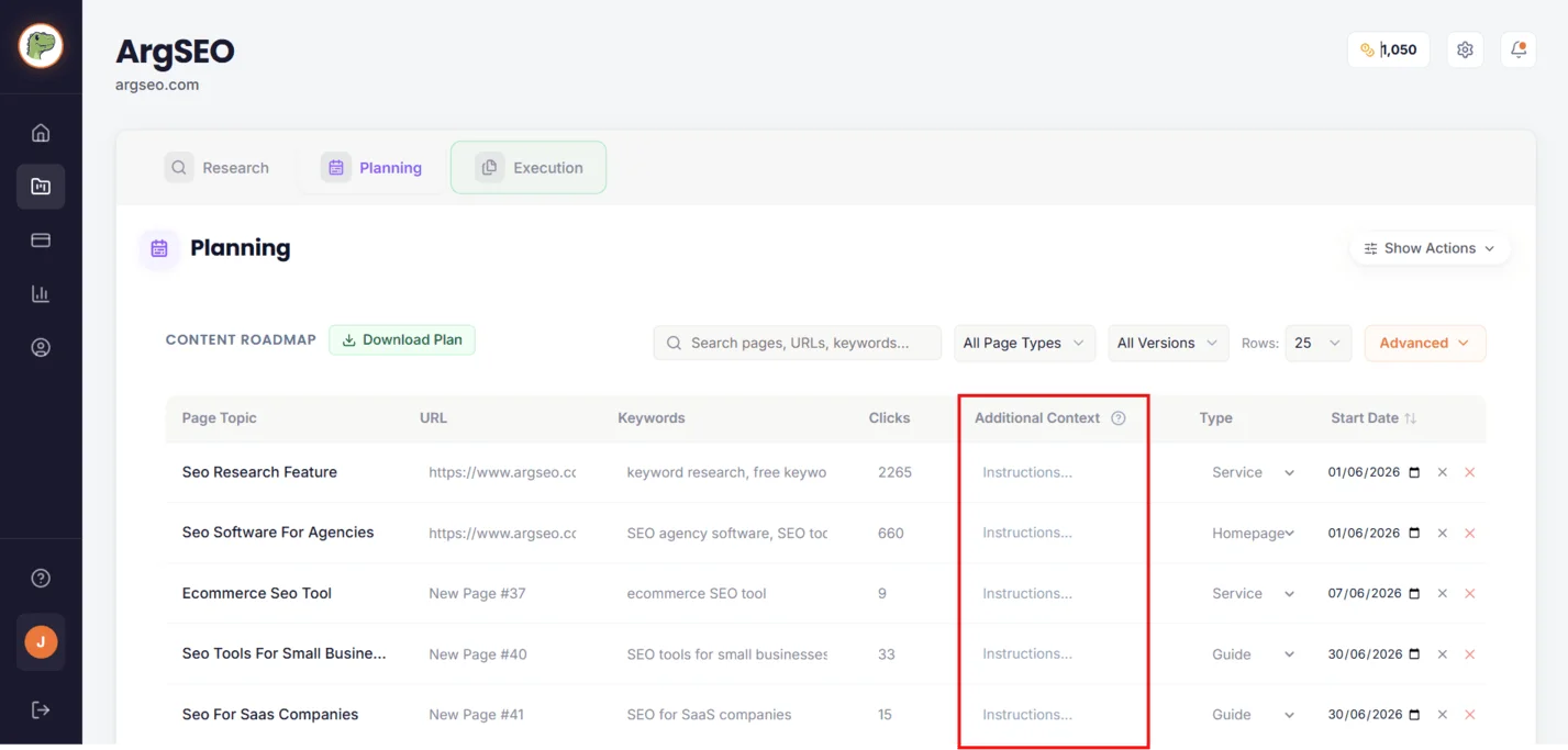 URL Mapping & Content Plan